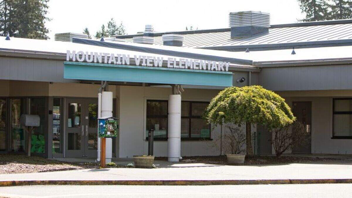 A handgun was recovered Friday morning near Mountain View Elementary School in Lacey, police say.