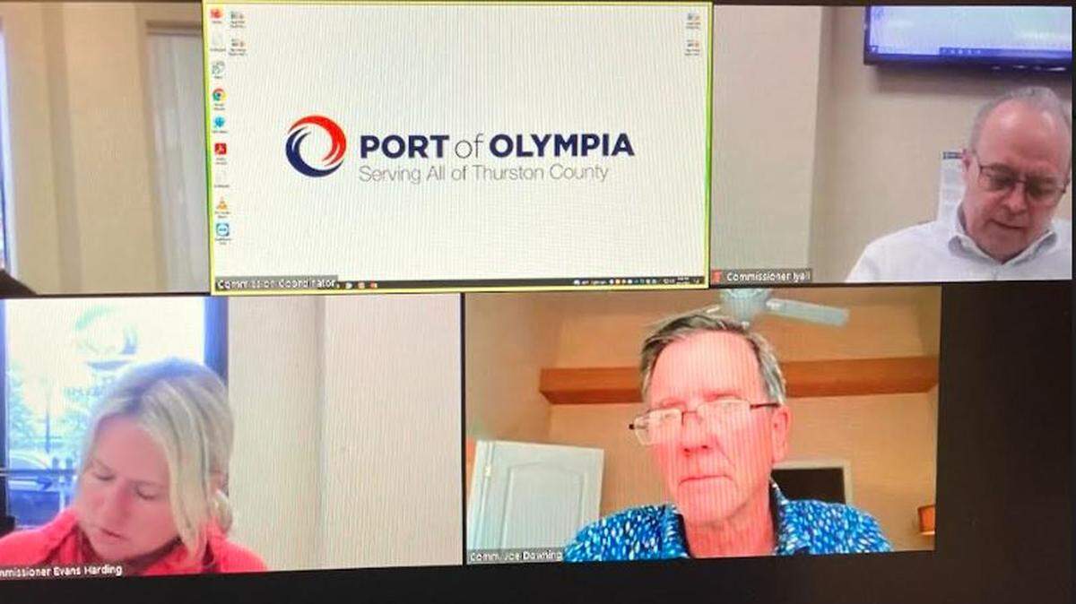 The Port of Olympia commission issued a statement in support of embattled executive director Sam Gibboney during its Monday work session.