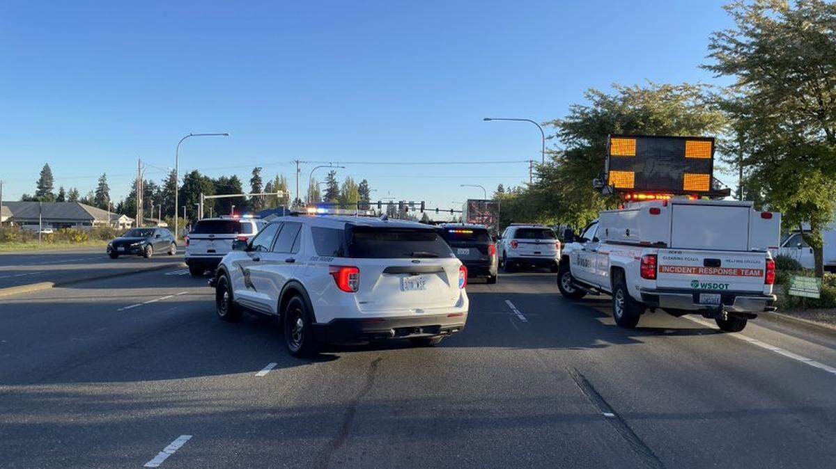 A Roy man was pronounced dead at the scene of a six-vehicle collision on State Route 7 in Spanaway on Friday.