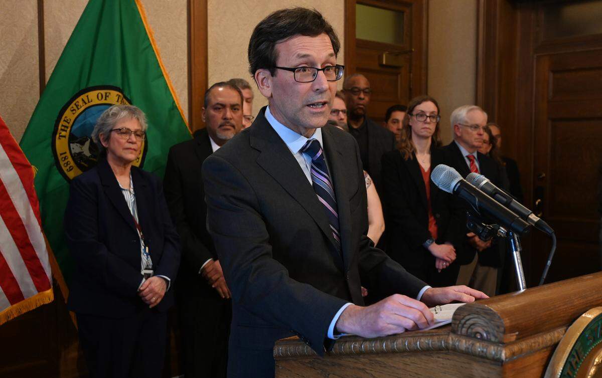 In a Feb. 27, 2025 press conference Washington Gov. Bob Ferguson discussed budget proposals will be releasing to address a multi-billion dollar deficit that some forecasts have projected to be up to $12 billion.