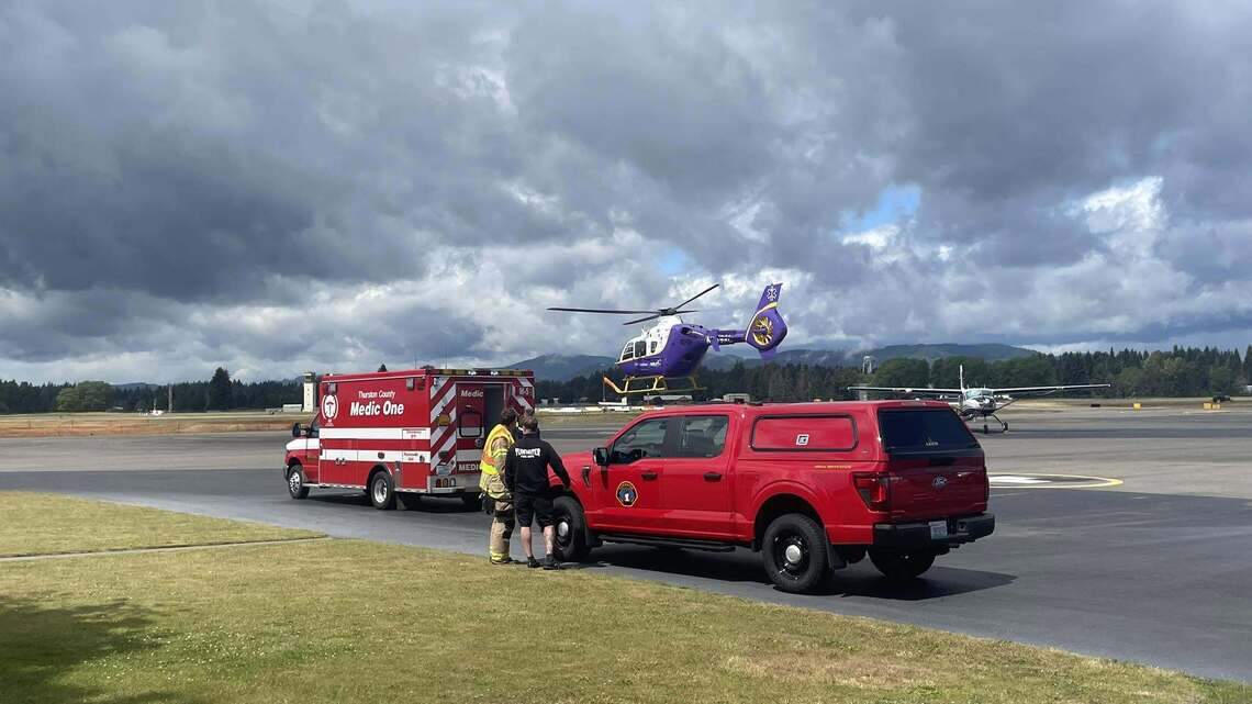 Pedestrian hit by bus in Thurston County was airlifted to Harborview, police say