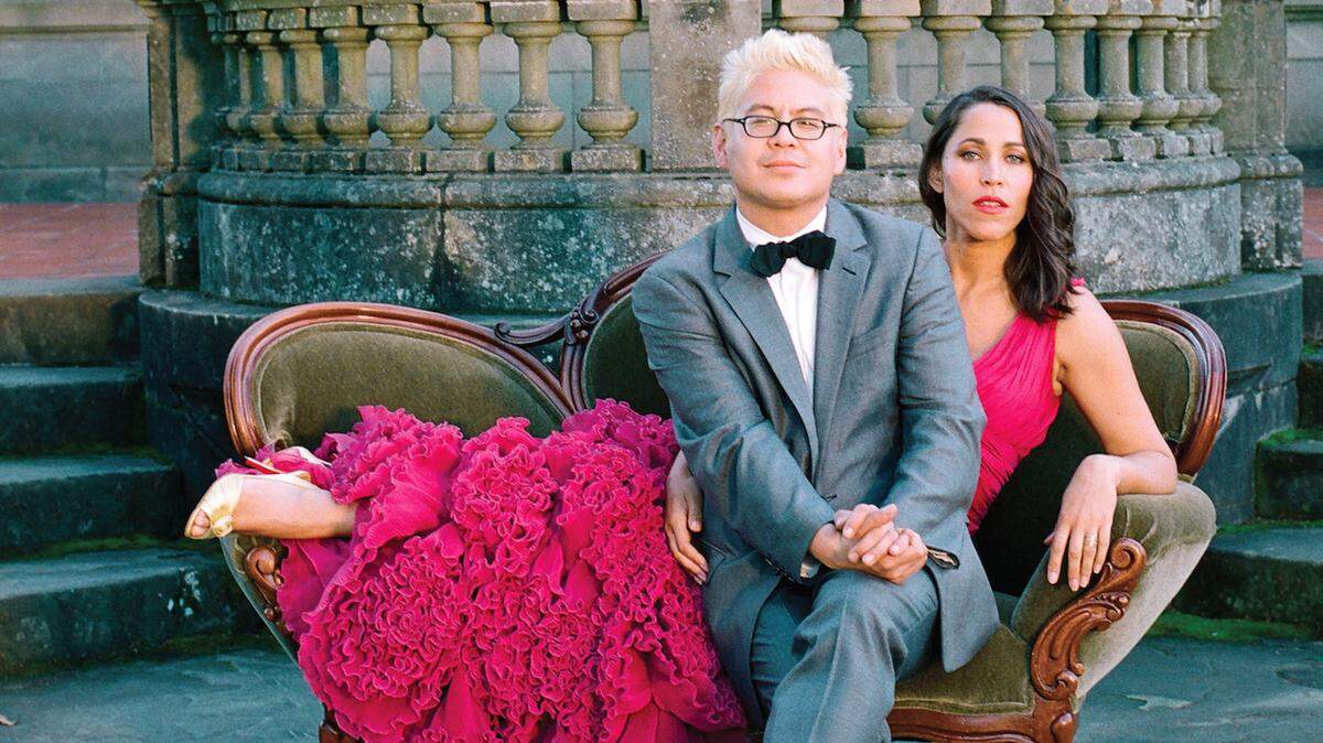 Portland’s elegant and eclectic Pink Martini, featuring pianist Thomas Lauderdale and singer China Forbes, returns to Olympia on Monday, Jan. 24.
