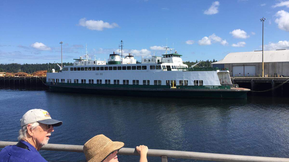 The former Evergreen State ferry moored at the Port of Olympia during Harbor Days last September.