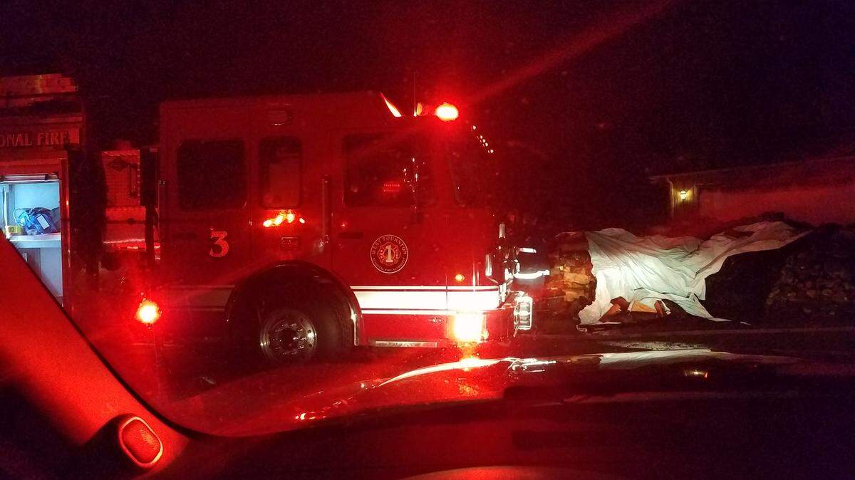 Fire damaged a garage near Littlerock Monday night, according to West Thurston Fire.