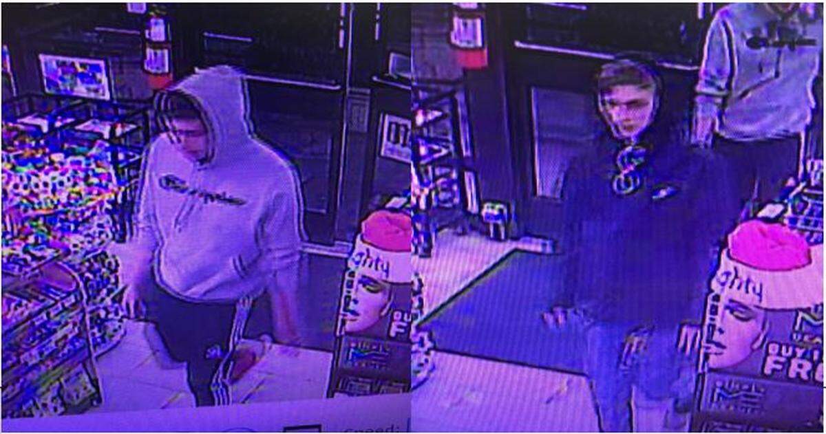 Lacey Police are looking for two suspects in a Wednesday-night left of the 7-Eleven at 6125 Pacific Avenue.