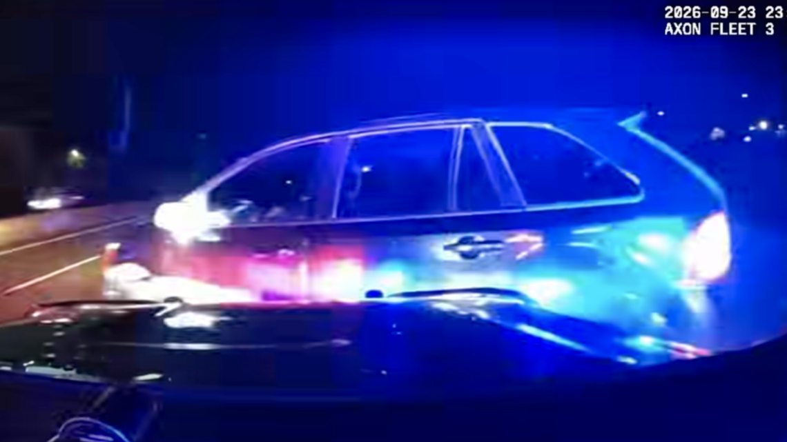 Thurston Co. I-5 chase ends after car crashes into center barrier, video shows