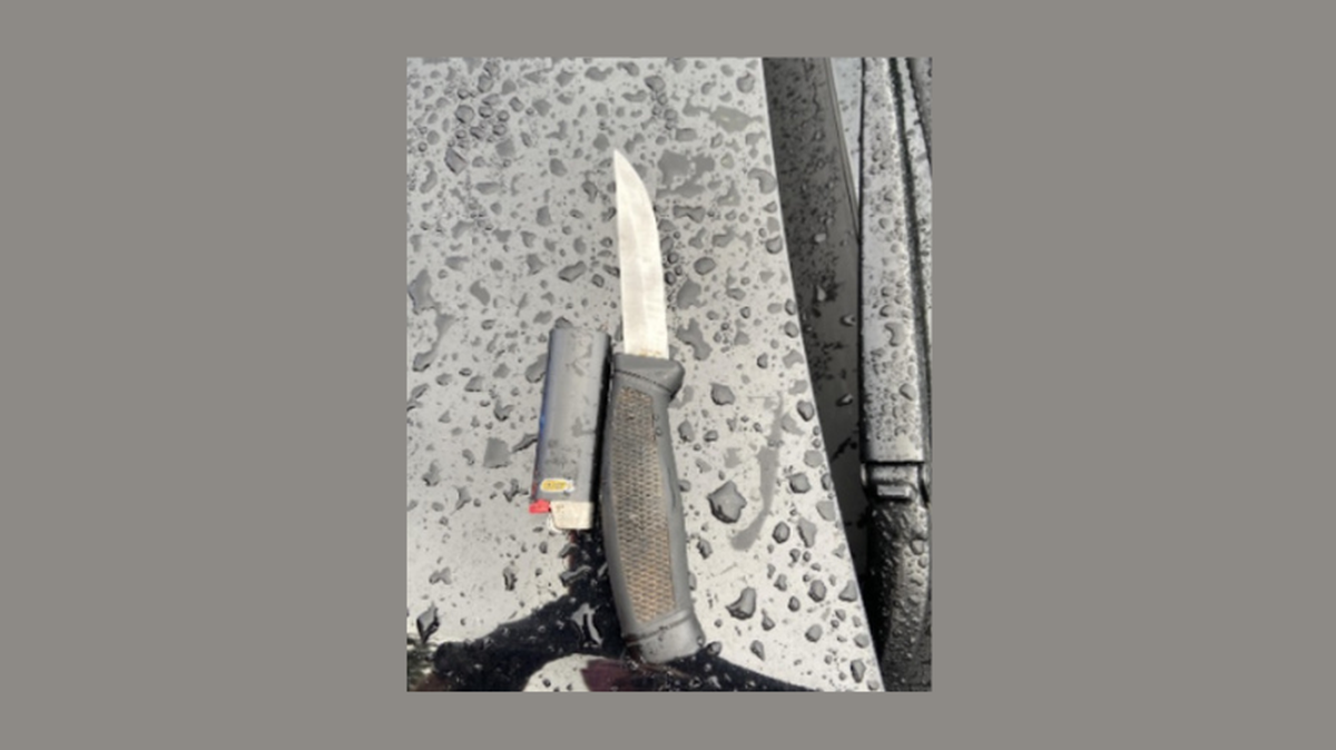 A man was arrested on suspicion of second-degree attempted assault after he threatened store employees with a knife on Sept. 12.