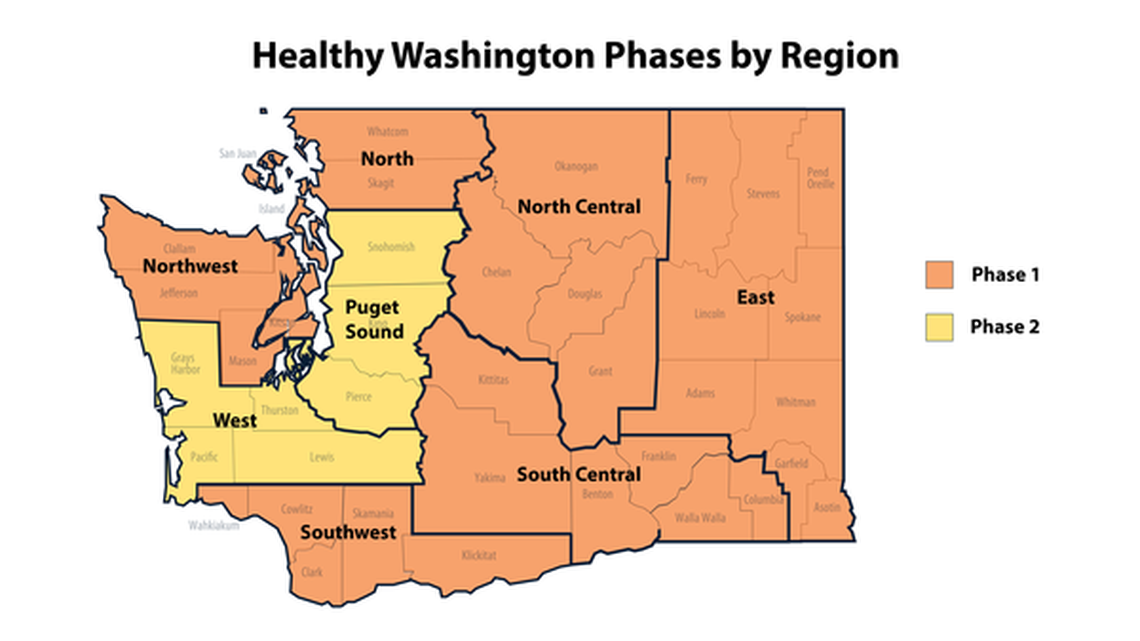 2 WA regions move to Phase 2. Tri-Cities area isn’t one of them