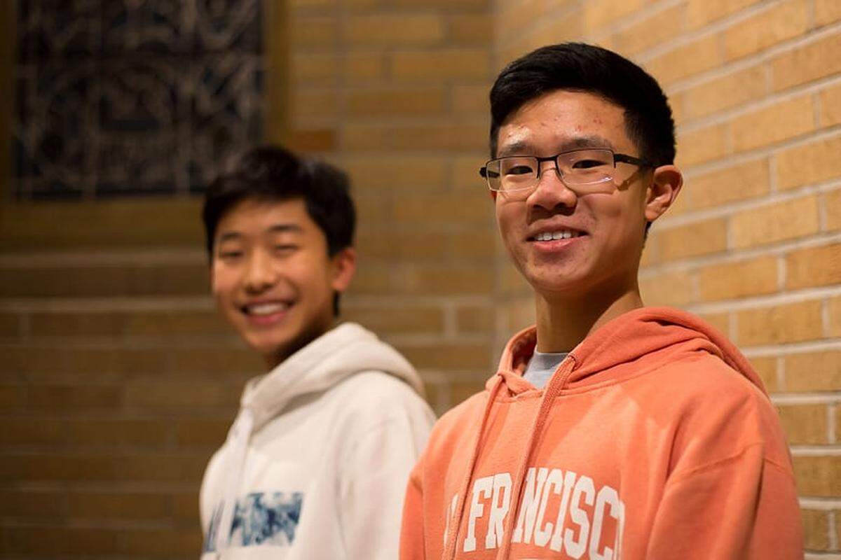 Pianists Michael Zhao, left, and Gabriel Ong, the winners of the Olympia Music Teachers Association’s piano competition, will play with the Olympia Chamber Orchestra on Sunday. Both are sophomores at Olympia High School.