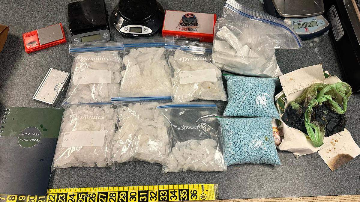 The drug bags were found the week of Nov. 20 off a trail at Wonderwood Park in Lacey, police announced Tuesday morning on social media.