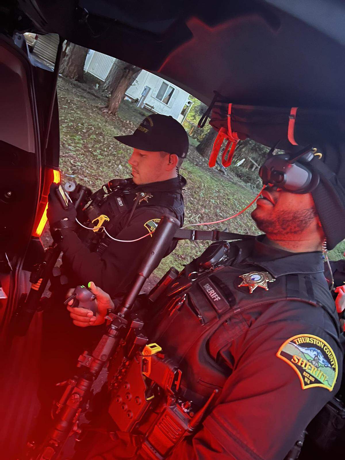 Thurston County Sheriff’s deputies used a drone to help make an arrest in the Yelm area on Monday.