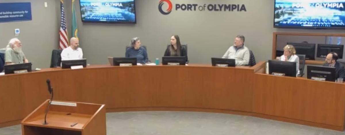 The Port of Olympia commission gathered Monday, Feb. 23, 2026, to discuss the Olympia/Lacey Fan Zone.