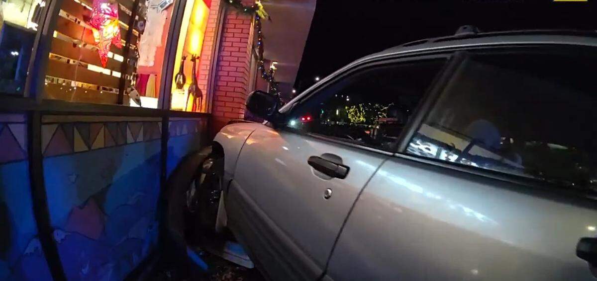 A car crashed into New Traditions Fair Trade about 6 p.m. Friday, Jan. 9.