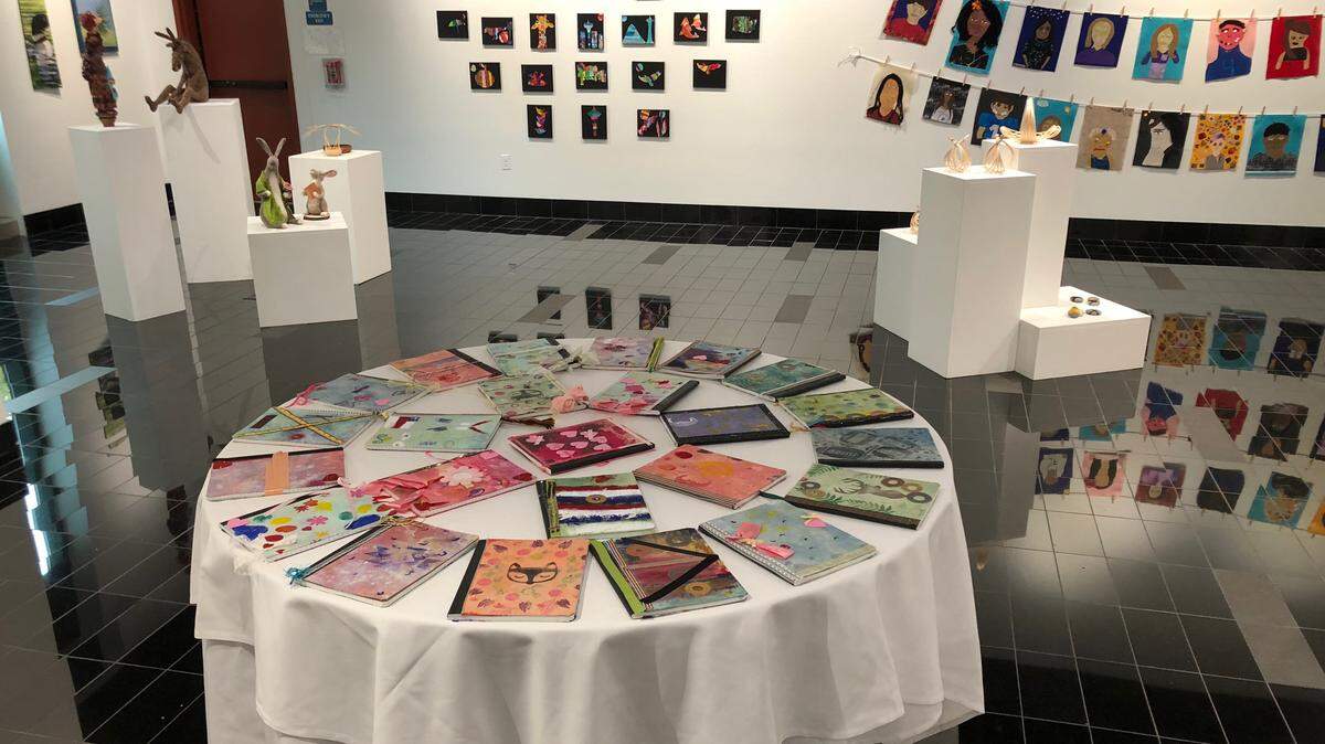The Panorama art exhibit now at the Minnaert Center for the Arts at South Puget Sound Community College in Olympia.