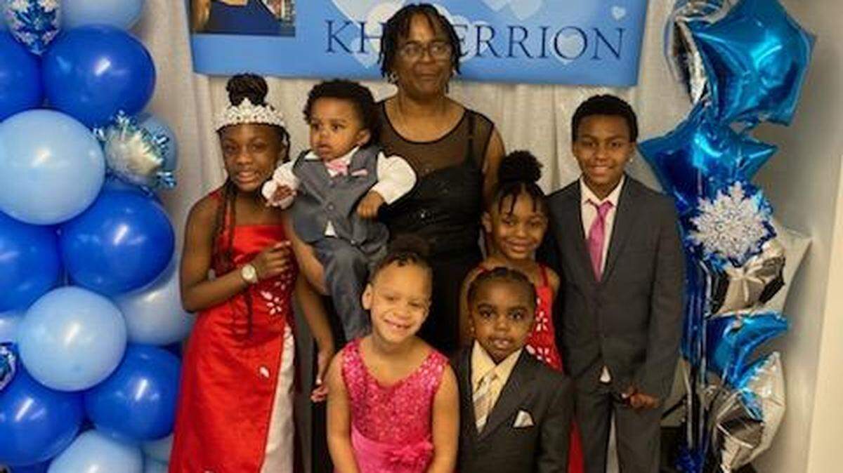 Cheryl Beaver (back middle) poses with her family at a birthday party on Feb. 26. Beaver was recently part of a Washington Supreme Court case after her cousin, Keyon (far right), was taken away from his family.