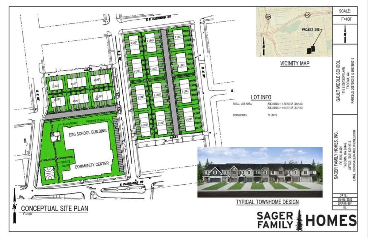 Sager Family Homes plans for affordable and market-rate housing and Youngstown-inspired community center.