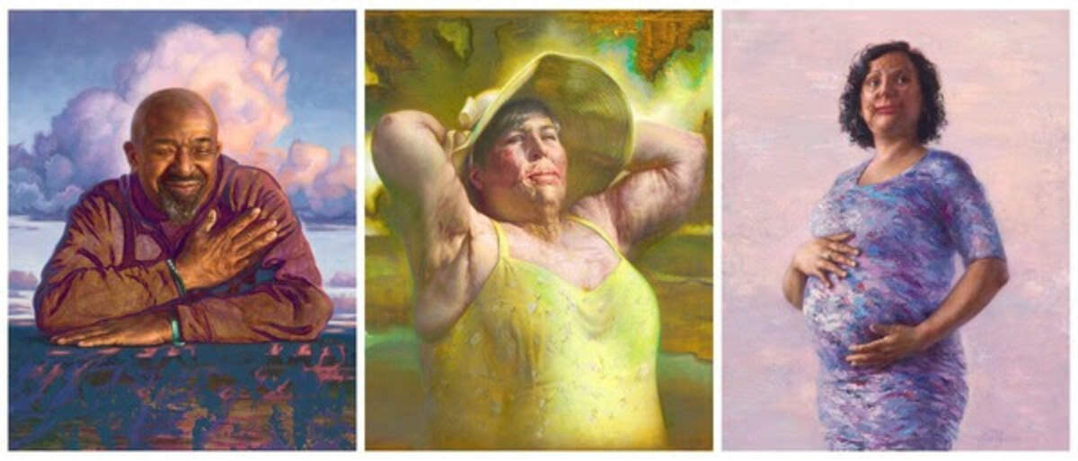 Artist Grace Flott’s “New Icons” portrait series features life-size works of individuals with burn injuries. Flott has painted the official portrait of Gov. Jay Inslee that will be unveiled in January.