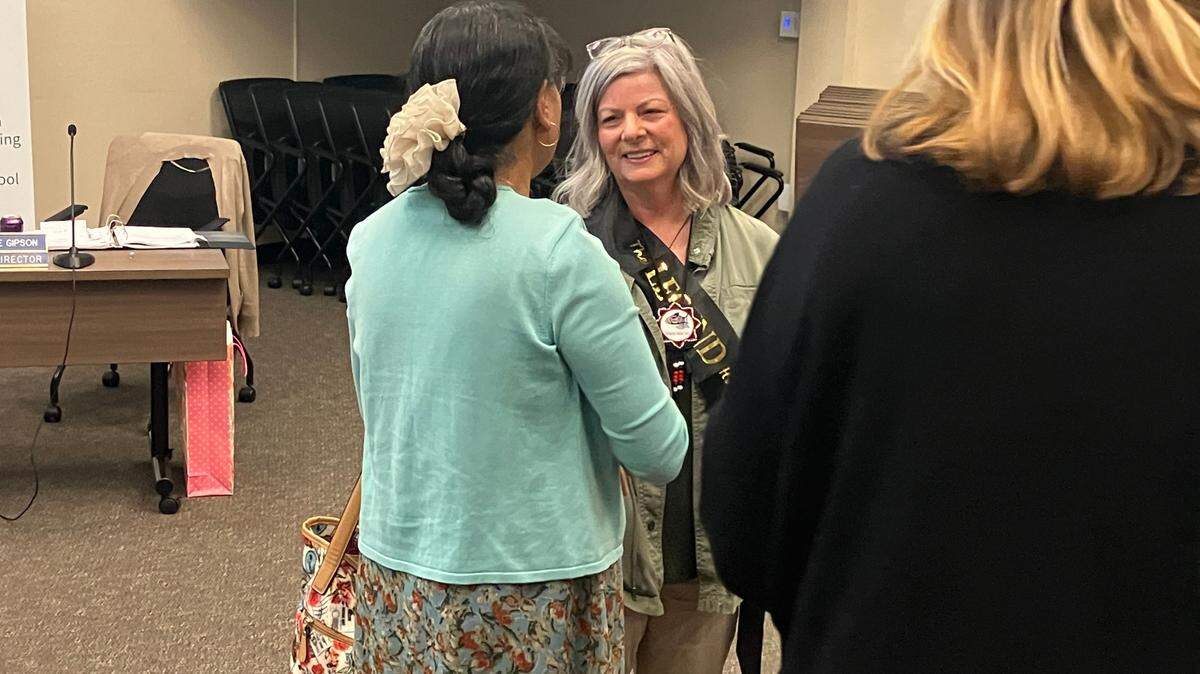 North Thurston Public Schools Superintendent Debra Clemens said goodbye to staff, board members and district residents during a meeting on Tuesday, June 18.
