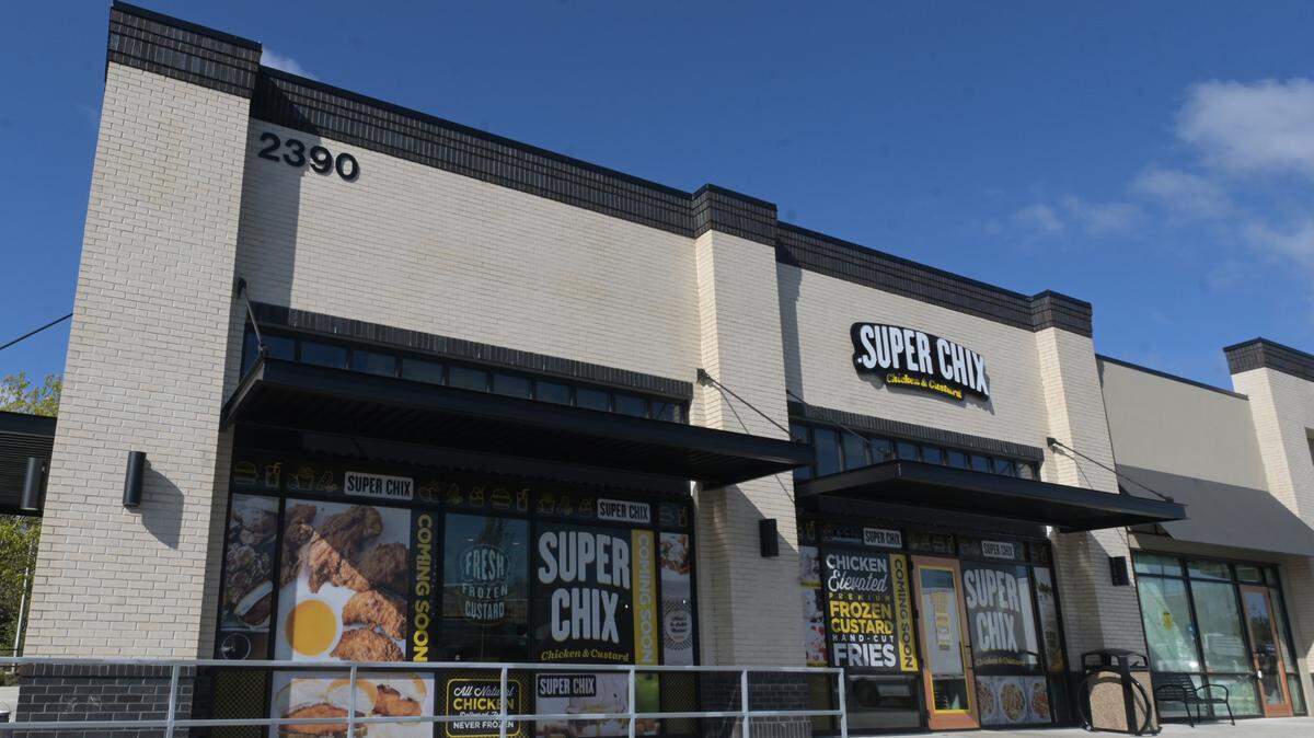 Site of Super Chix restaurant at the Hogum Bay Town Center in northeast Lacey.