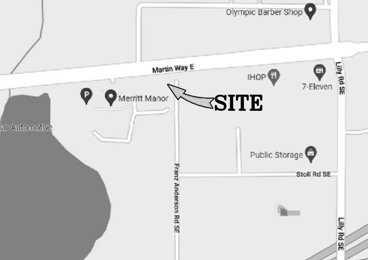 The location of the second phase development proposal on the former Bailey Motor Inn site in Olympia.