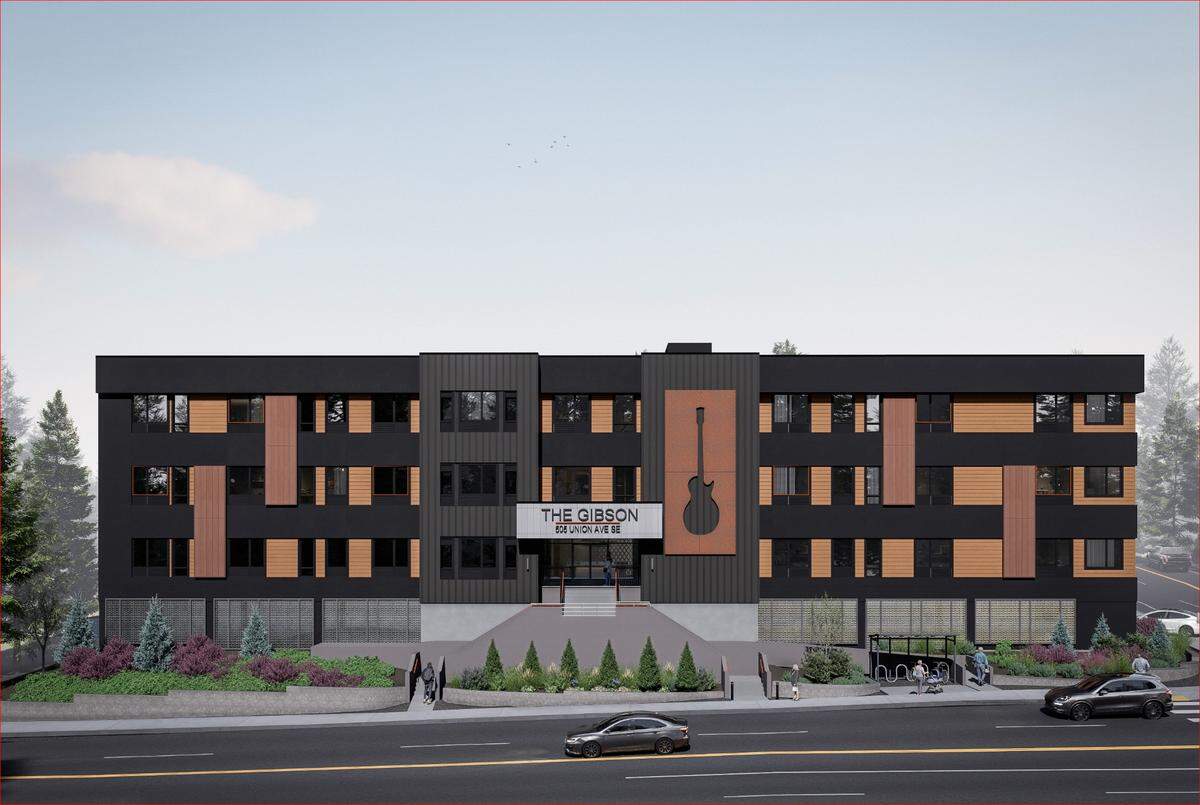 The Gibson affordable housing project at 505 Union Ave.