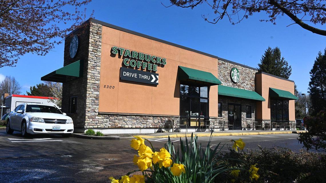 Starbucks workers at this store in Tumwater have announced they will go on strike Friday, Sept. 9, and Saturday, Sept. 10.