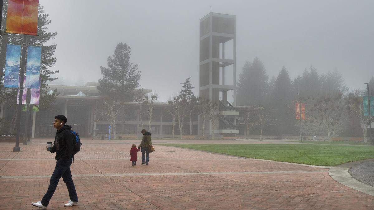 Red Square on The Evergreen State College campus in Olympia on Nov. 22, 2019.
