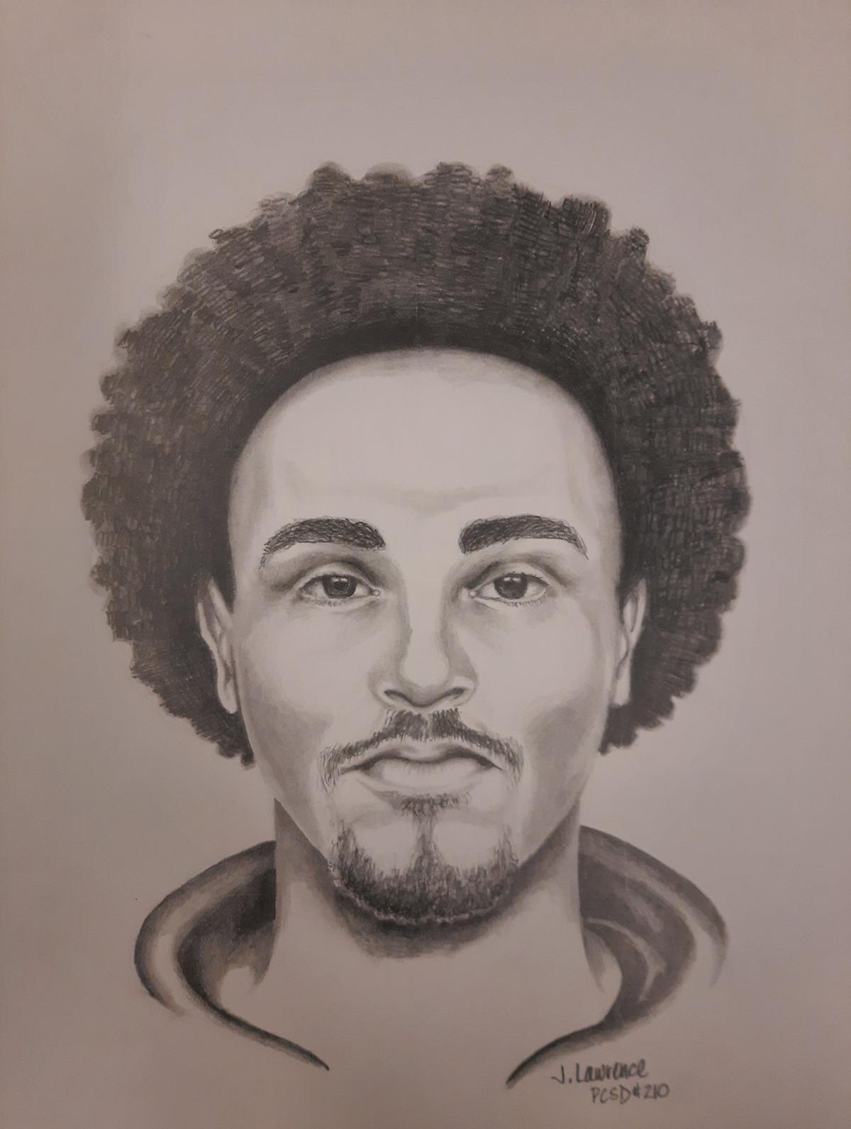 Tacoma police have released this sketch of a man believed to have stabbed a woman at Point Defiance Park on Feb. 10