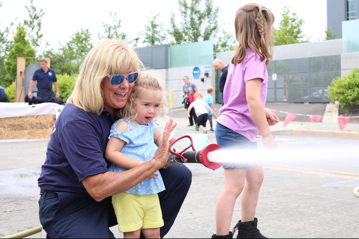 The Hands On Children’s Museum’s Fire Rescue Spectacular will include a chance to spray a real firehose.