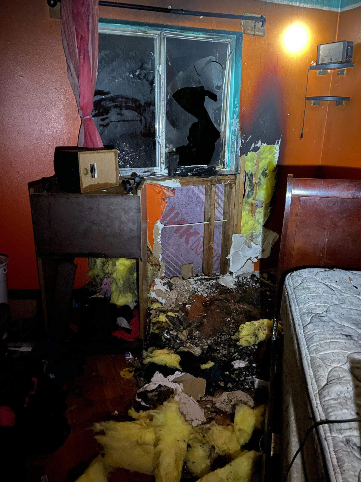 Central Mason Fire estimates about $20,000 of damage was done to the bedroom.