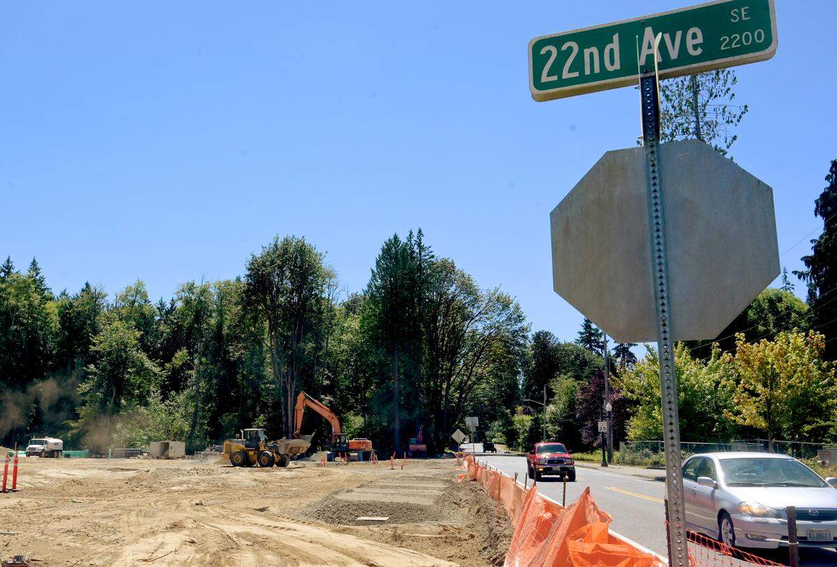 Work continues on the Village at Cain Road, a 24-unit subdivision at 22nd Avenue and Cain Road in Olympia.