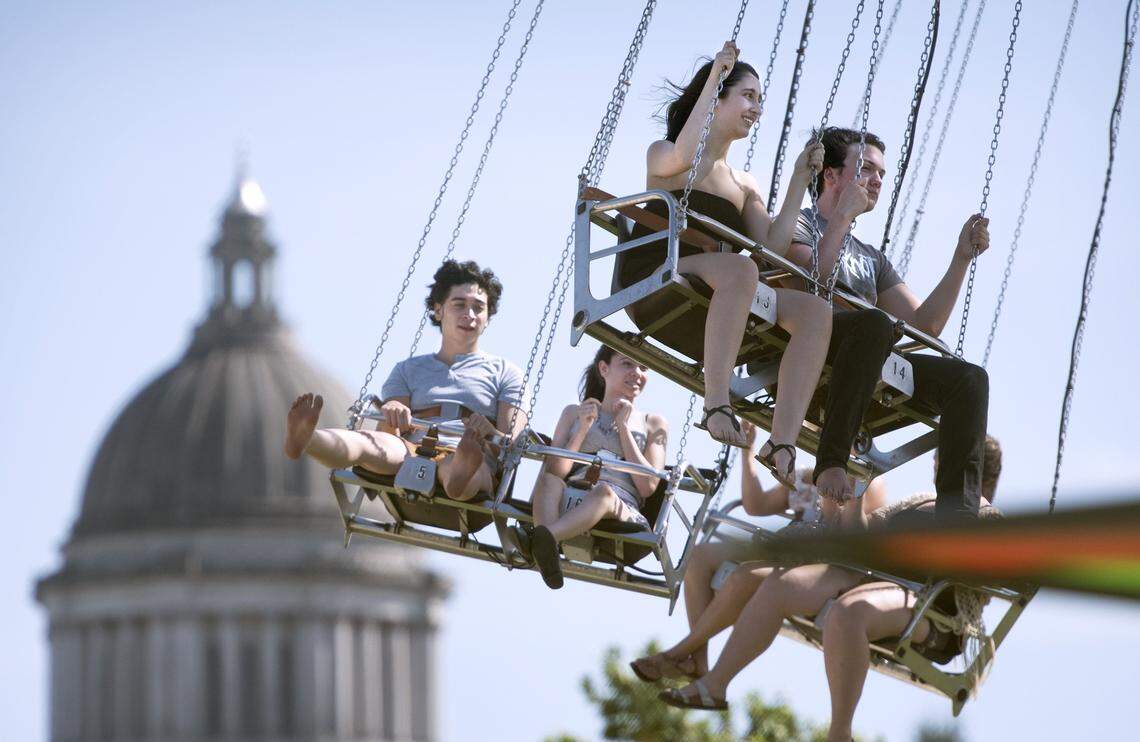 Lakefair carnival ride.