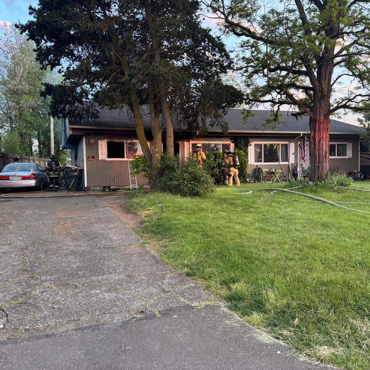 Southeast Thurston County Fire Authority crews responded to a house fire on Saturday in Yelm that killed several pets.