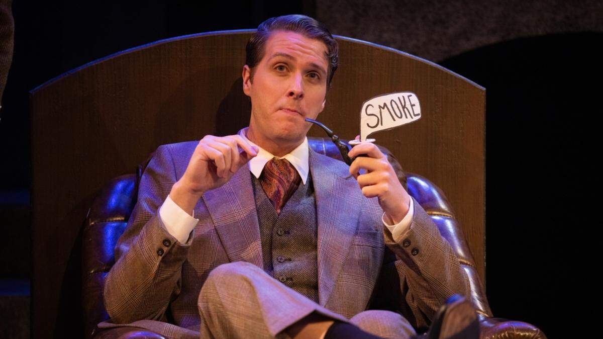 Russell Matthews as Sherlock Holmes in Harlequin Productions’ ”Ken Ludwig’s Baskerville: A Sherlock Holmes Mystery,” which opens Friday, Jan. 27.