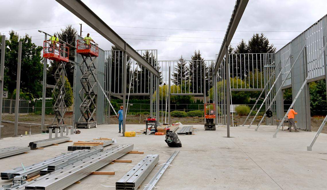 Construction of the 6,000-square-foot building at Summerwalk Village commercial began last year.