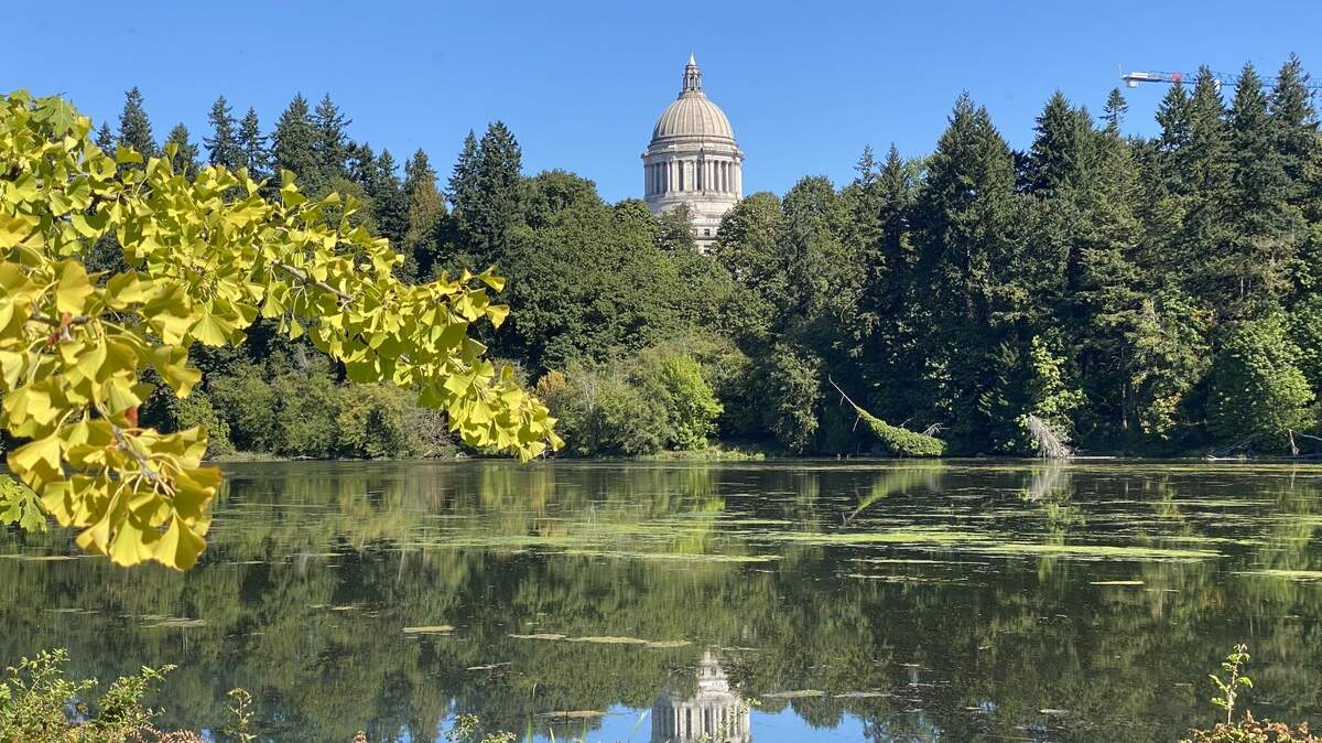 The Washington state Capitol building is pictured in Olympia.