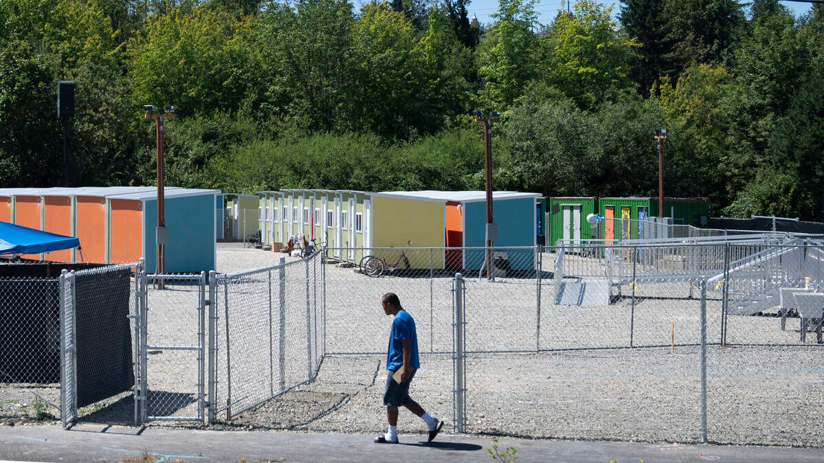 Tiny houses are beginning to fill in the space at the new Quince Village on the site of the former Quality Inn hotel in Olympia.