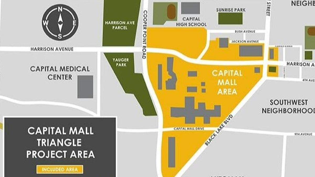 The Olympia City Council passed the plan that outlines turning the Capital Mall neighborhood into a mixed-use urban space with housing, parks, workplaces and more.