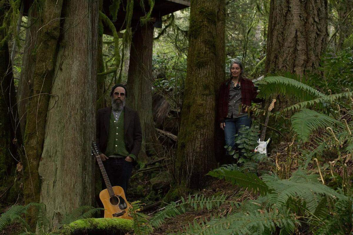 Olympia psychedelic folk duo The Hinges, a collaboration between longtime Northwest musicians Danny Kelly and Karen Hancock, will play Friday night at Octapas in downtown Olympia. Joining them will be Robin Toye on drums, Robin Green on bass, and Ben MacSpadden on violin.