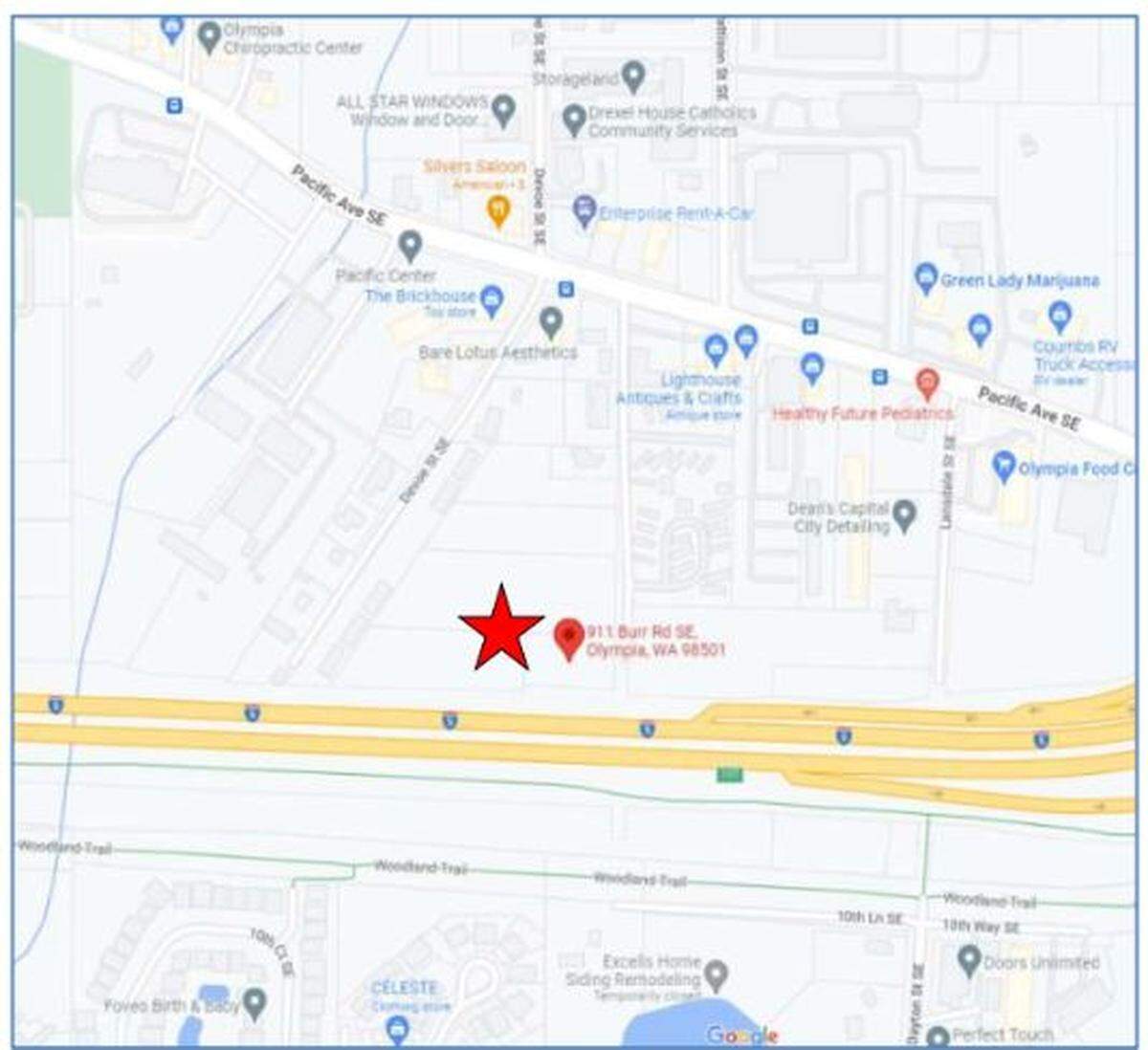 The location of the Lansdale Pointe Apartments.
