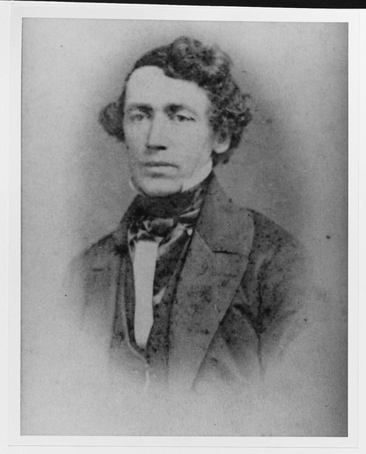 Budd Inlet was named for Thomas A. Budd, a member of the Wilkes Expedition that surveyed parts of the Salish Sea from 1838 to 1842, including South Puget Sound. Thomas Budd was the acting master of the Peacock, a sloop of war. He was later killed in action while serving the Union during the Civil War. Photograph selected and captioned by Deborah Ross on behalf of the Olympia Historical Society and Bigelow House Museum, olympiahistory.org.