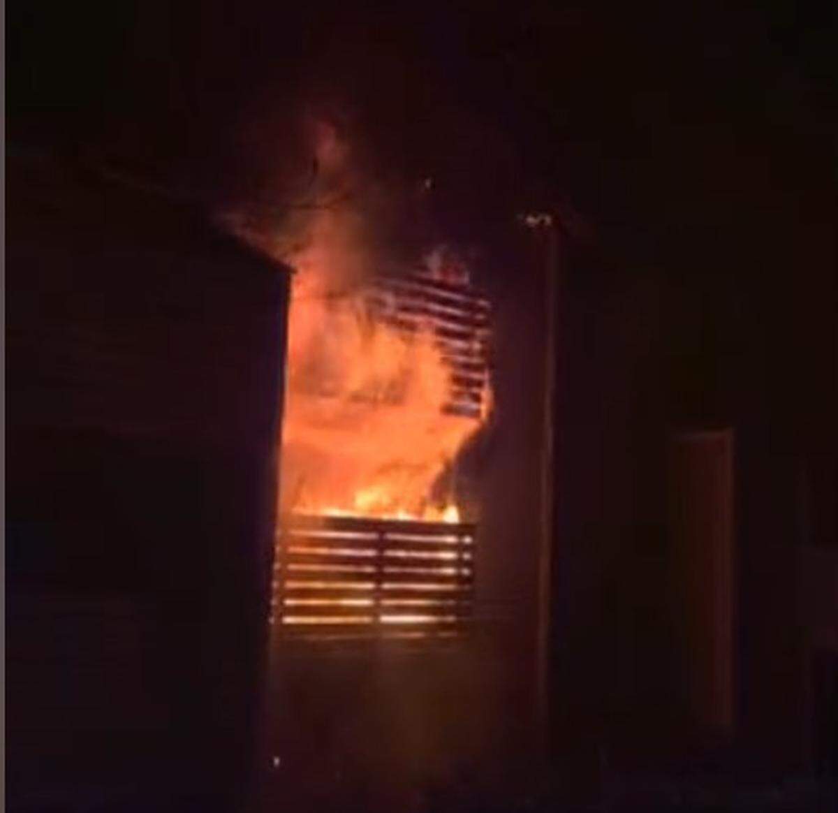 Fire originated on a second-floor unit at an Olympia apartment building Saturday night.