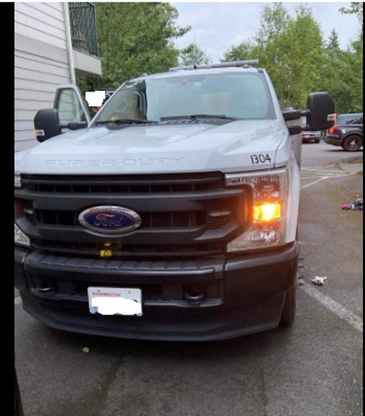 The Intercity Transit vehicle that was stolen Sunday morning in Olympia.