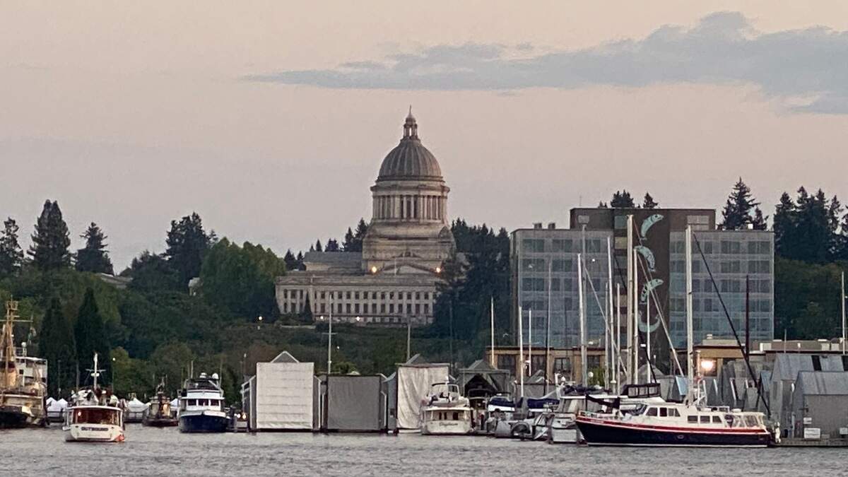 The State Capitol and downtown Olympia from Budd Inlet. This legislative session, some lawmakers and the state treasurer are trying to get a proposal passed by the Legislature that they say will break cycles of poverty.