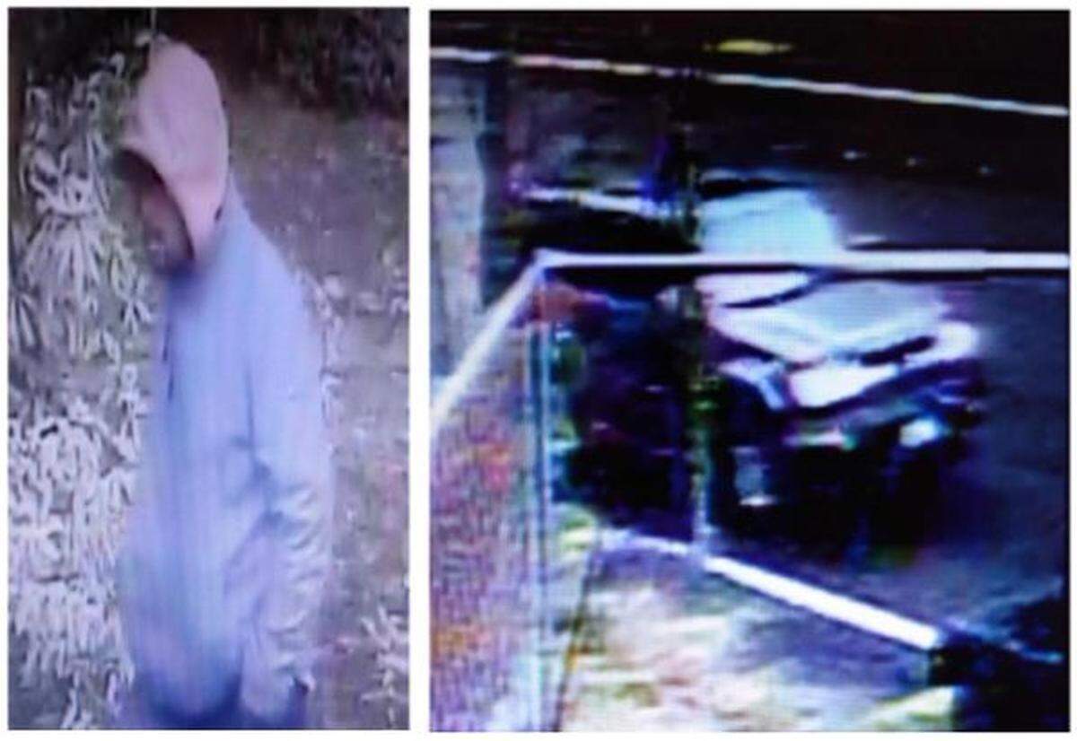 Lacey police are looking for a man accused of burglary. The vehicle may be connected to the crime, police say.