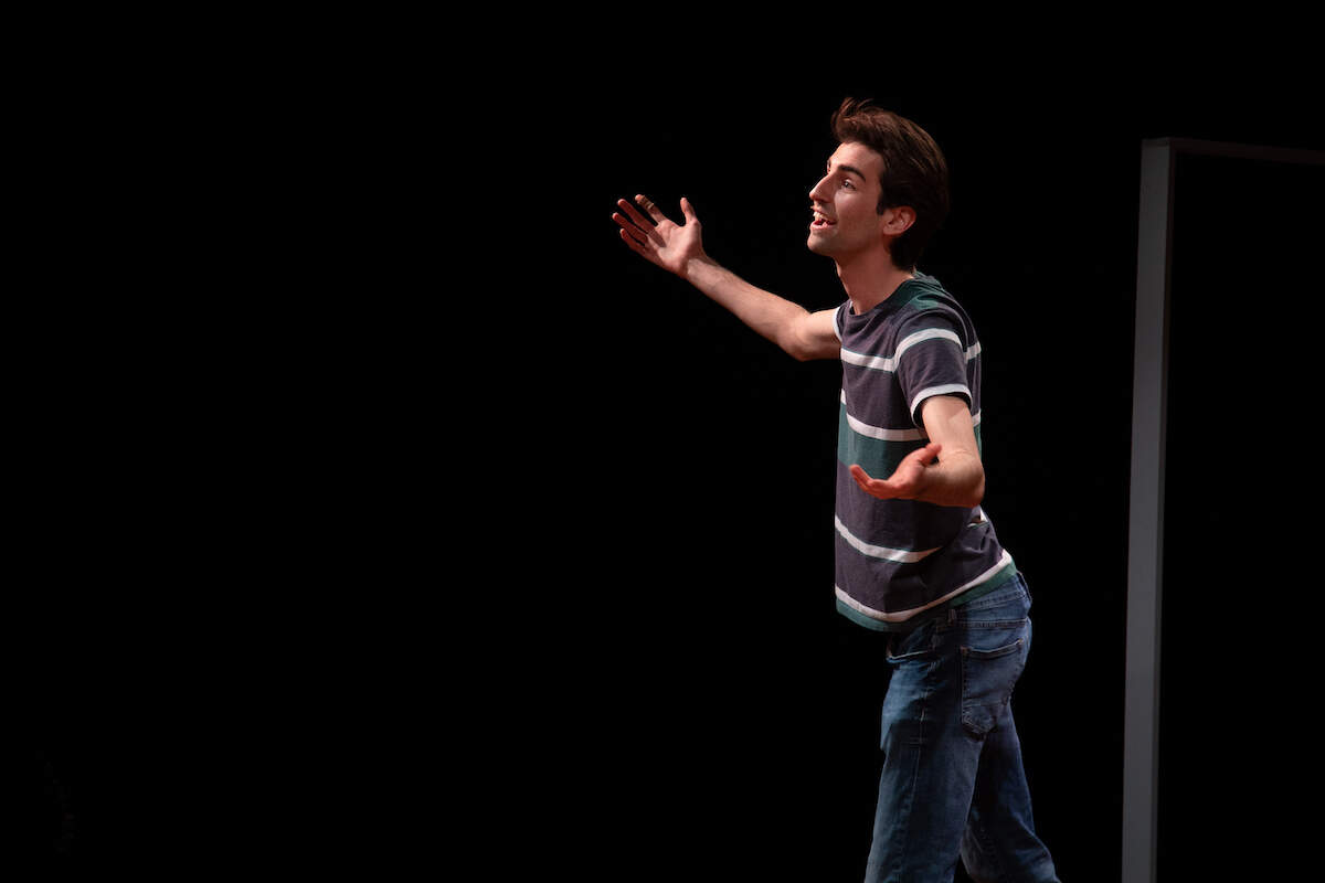 Jeff (Christian Bolduc) is a composer working on a show for a theater festival in the musical “[title of show]” -- yes, that’s the name -- being produced by South Puget Sound Community College.