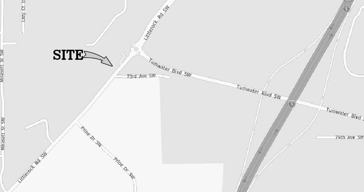 The location of the proposed row homes.