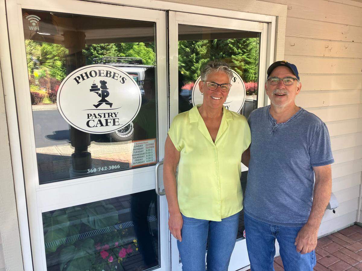 Phoebe’s Pastry Cafe owners Phoebe and Dan Martinson.