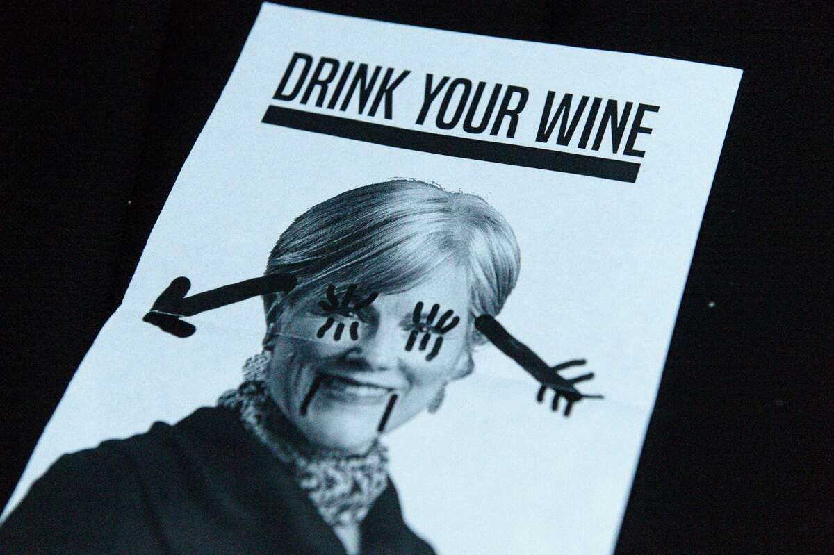 Several fliers depicting Olympia Mayor Cheryl Selby were scattered near her residence by a group of about 30 masked protesters on Tuesday, May 1, 2018.