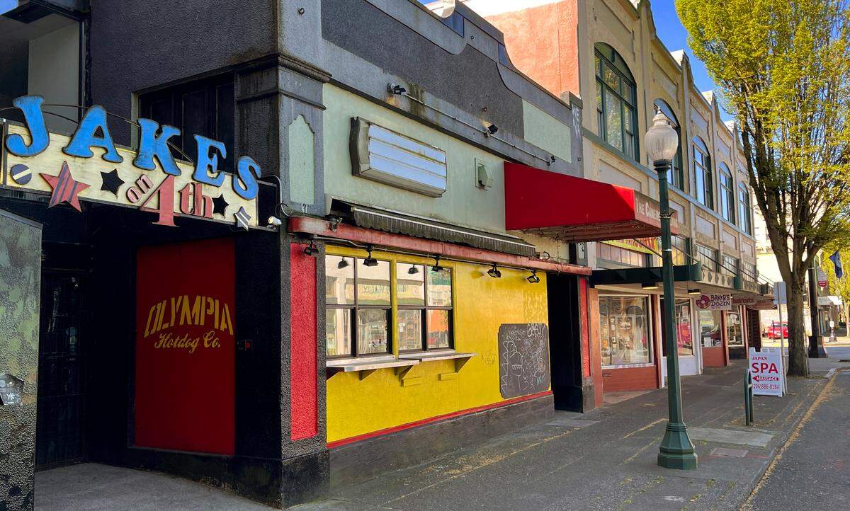 Photo of the former Jake’s on 4th located at 311 4th Ave. E. In Olympia. Photo April 17, 2025